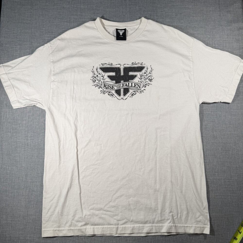 Fallen Skateboard Men's Rise of the Fallen Graphic T Shirt White XL